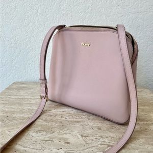 DKNY Blush pink crossbody satchel